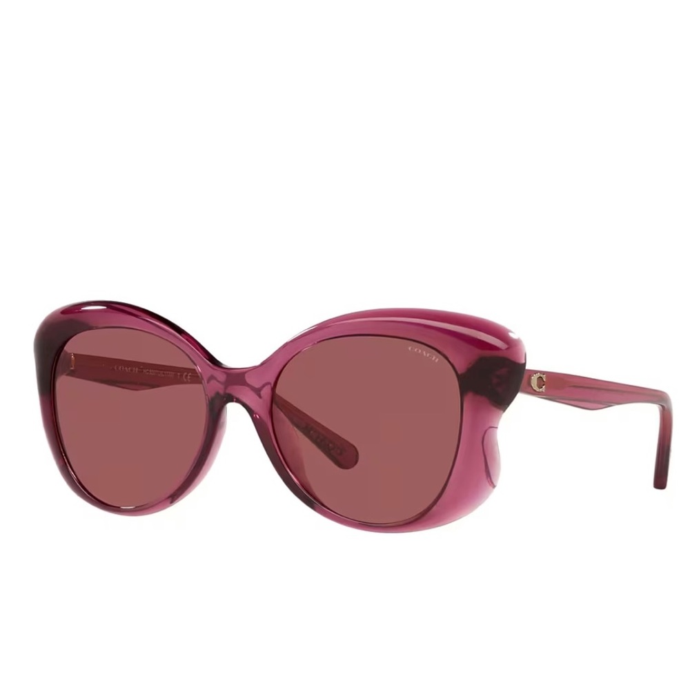 Coach HC8307U -Wine Burgundy Sunglasses.